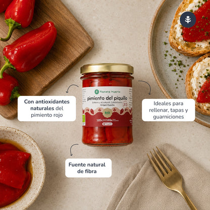 Ganze Piquillo-Paprika ECO Planeta Huerto 185 g