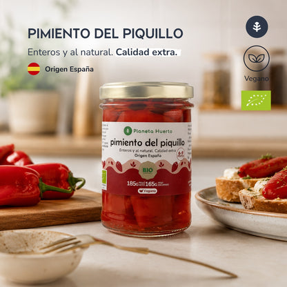 Ganze Piquillo-Paprika ECO Planeta Huerto 185 g