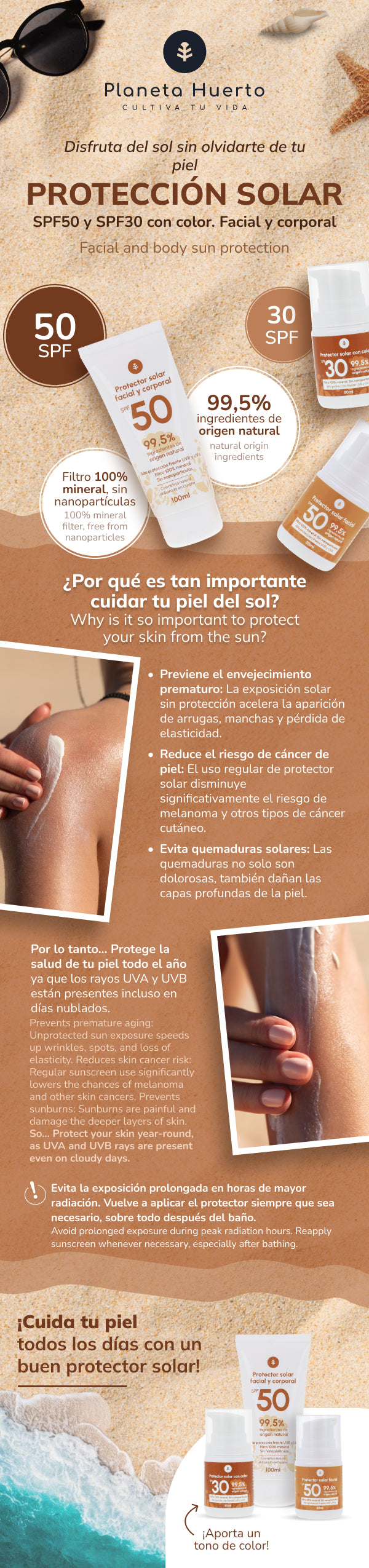 100 % mineralische Sonnenschutzcreme LSF 50 von Planeta Huerto, 100 ml