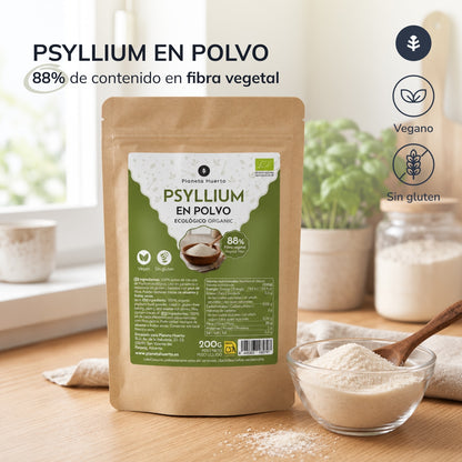 Flohsamenschalenpulver Eco Planeta Huerto 200 g