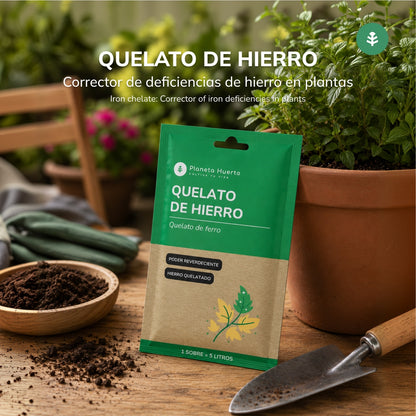 Packung lösliches Eisenchelat Planeta Huerto 5 Stück für 25 l