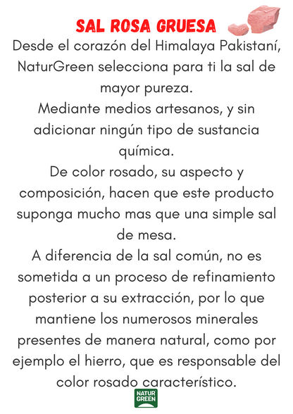 Rotes Himalaya-Salz, grob, Naturgreen 500 g