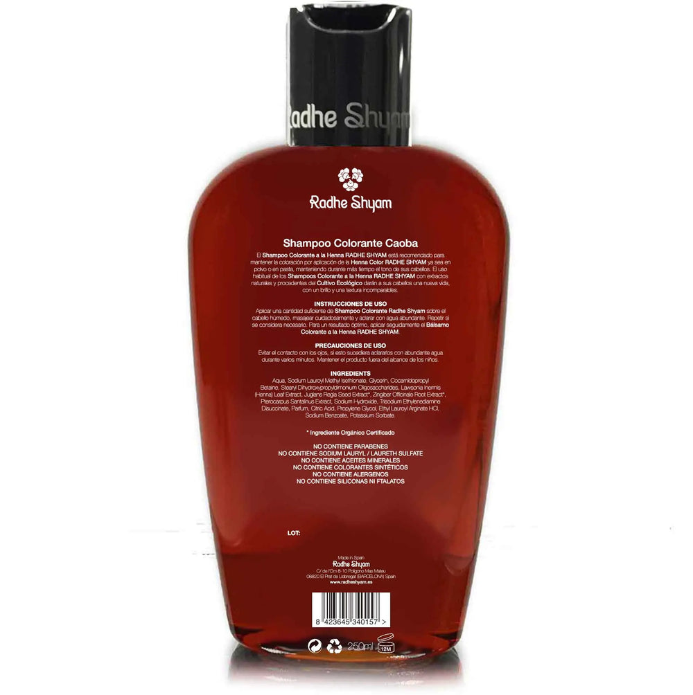 Henna-Shampoo Mahagoni-Farbstoff Radhe