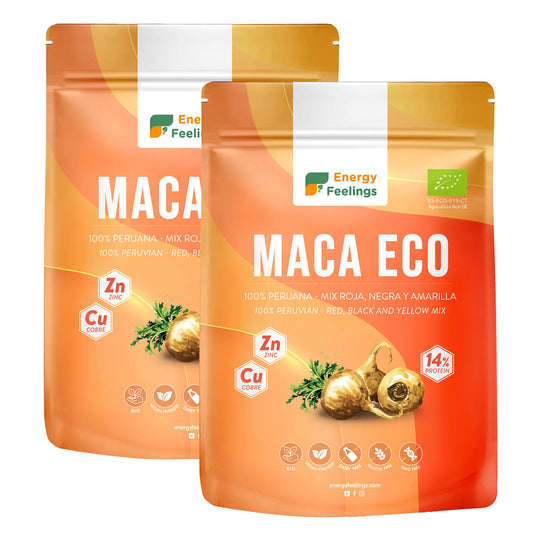 2er-Pack Bio-Maca-Pulver Energy Feelings 1 kg