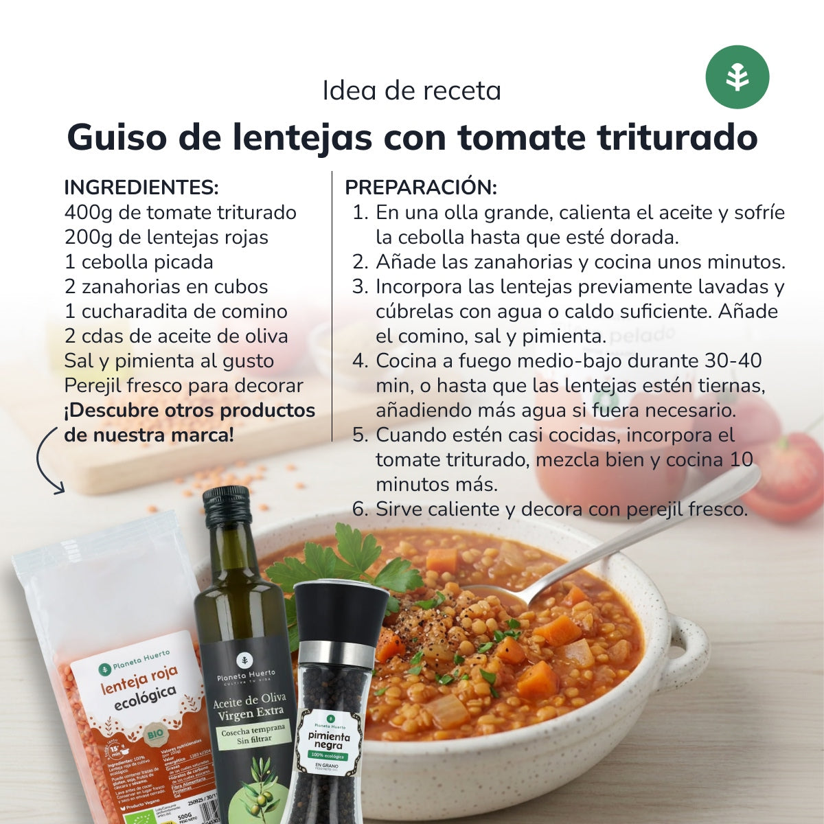 Zerkleinerte Tomate ECO Planeta Huerto 670 g