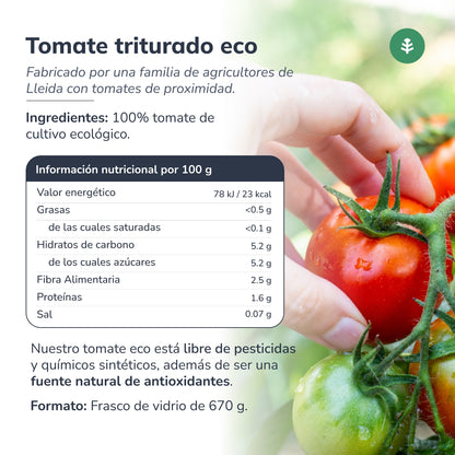 Zerkleinerte Tomate ECO Planeta Huerto 670 g